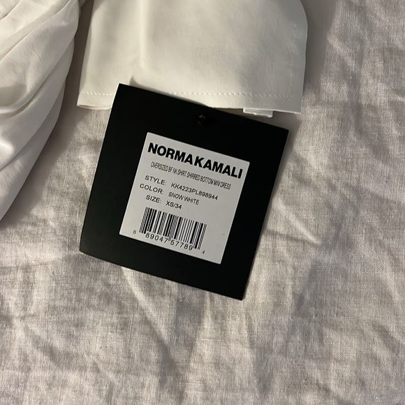 Norma Kamali Oversized Shirted Bottom Mini Dress - Picture 4 of 5